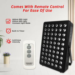 SCESFU red light panel in home setting enabling simple wellness routines.