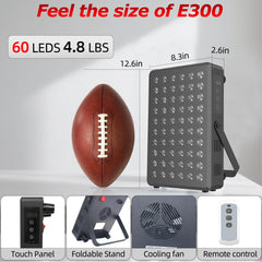 SCESFU red light panel timer and control options for convenient sessions.