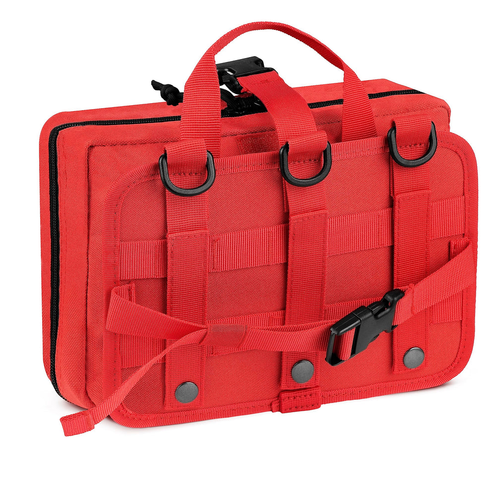 Scherber MOLLE pouch is water-repellent and protects supplies.