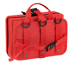 Scherber MOLLE pouch is water-repellent and protects supplies.