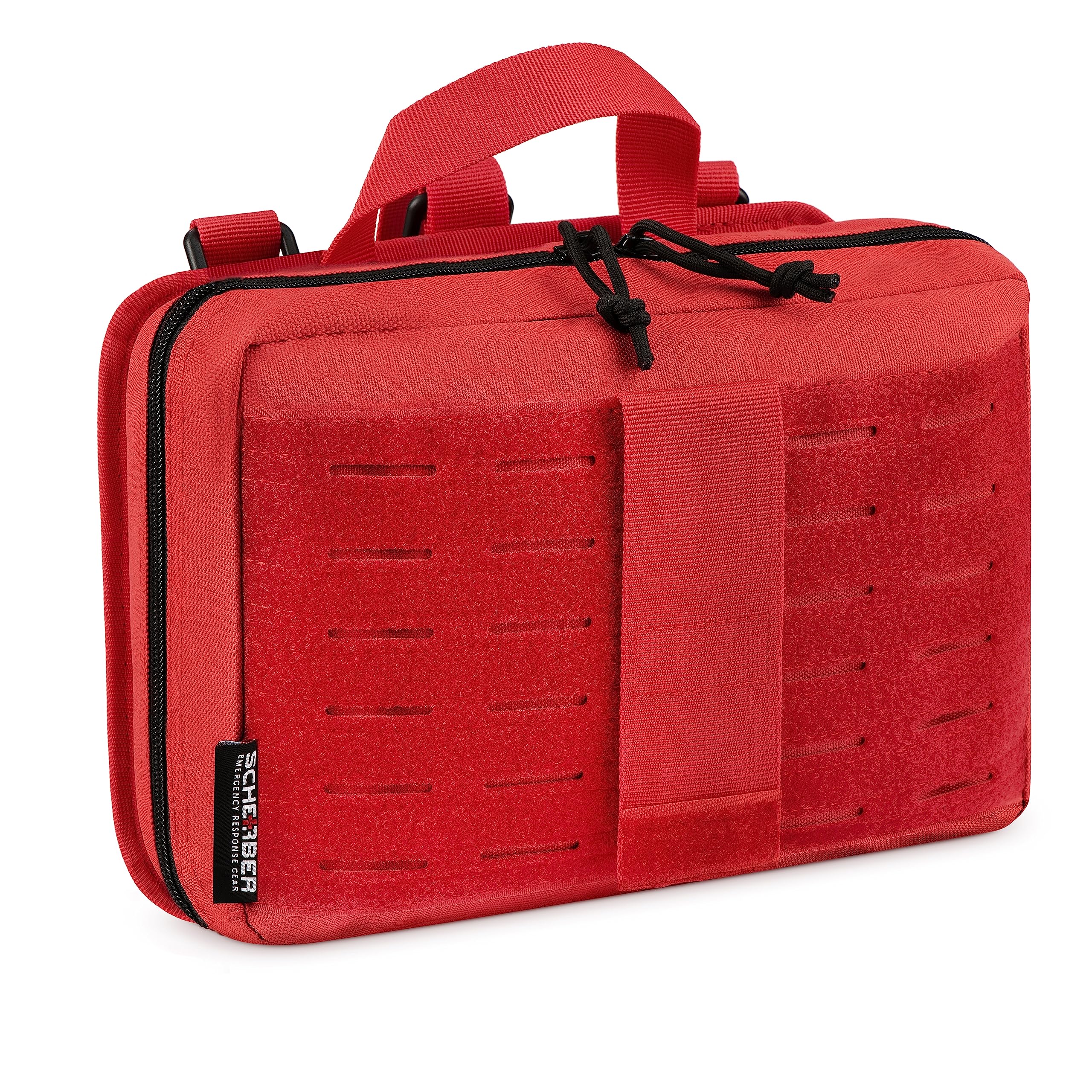Scherber kit includes NAR tourniquet and CPR mask for emergency response.