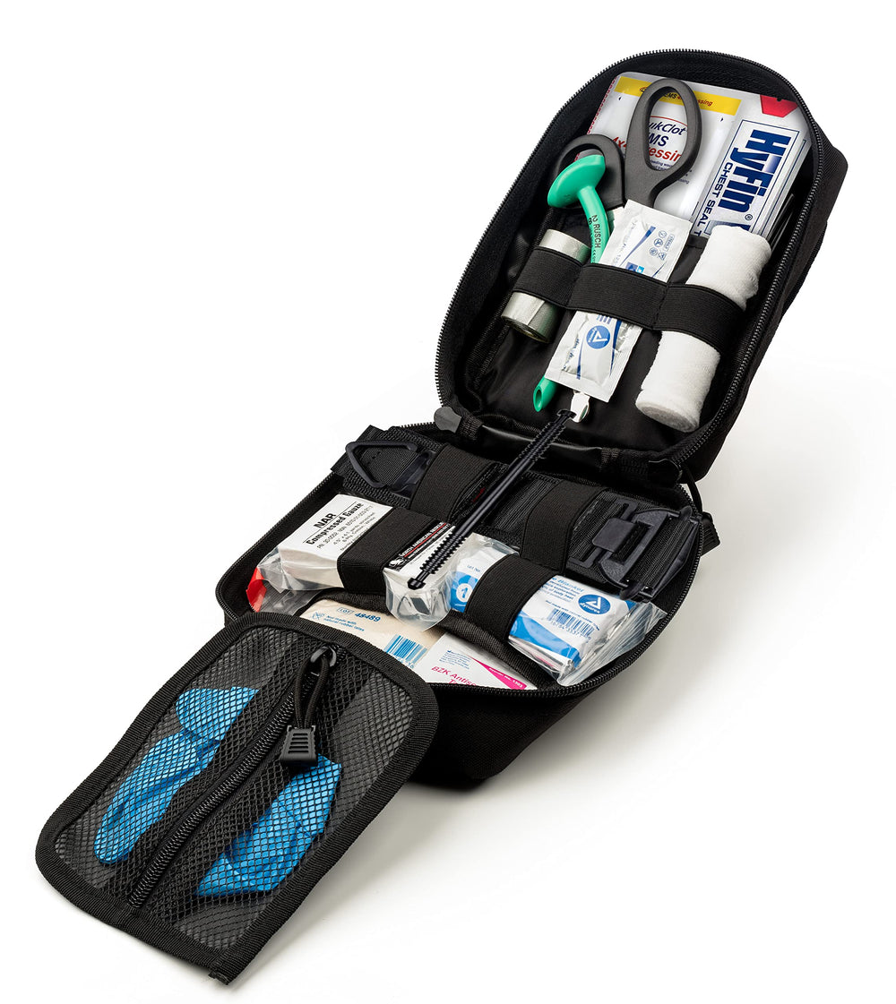 Scherber IFAK kit tourniquet-ready pocket enables rapid hemorrhage response
