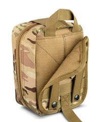 Velcro rear panel and quick-release design on the Scherber IFAK kit.