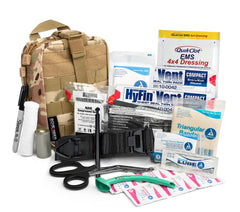 Scherber Premium IFAK Kit trauma pouch in camo for quick field access