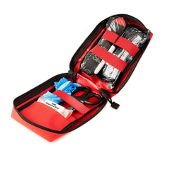 Scherber Public Access Bleeding Control Kit inside view showing organized components.