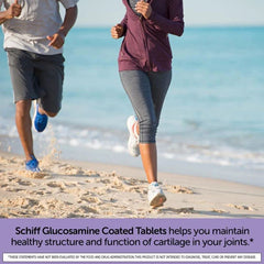 Cartilage-supporting emphasis with Schiff Glucosamine and hyaluronic acid.