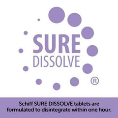 Two-tablet daily dosage shown for Schiff Glucosamine complex.