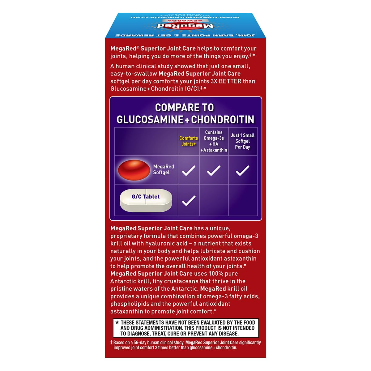 Schiff MegaRed Joint Care bottle angled for easy daily use