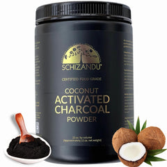 Schizandu organic charcoal powder jar front for daily wellness routines