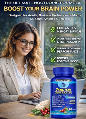 SCIENCE FORCE alpha phosphatidylcholine and bacopa close-up for memory and clarity