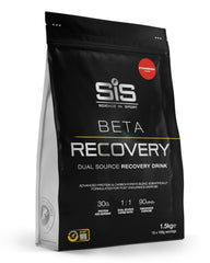 Science in Sport Beta Recovery bottle close-up showing post-workout fuel potential.