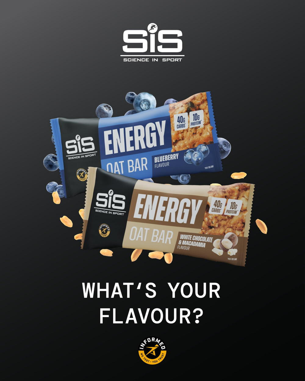 Bar held for a pre-workout snack helping focus and energy