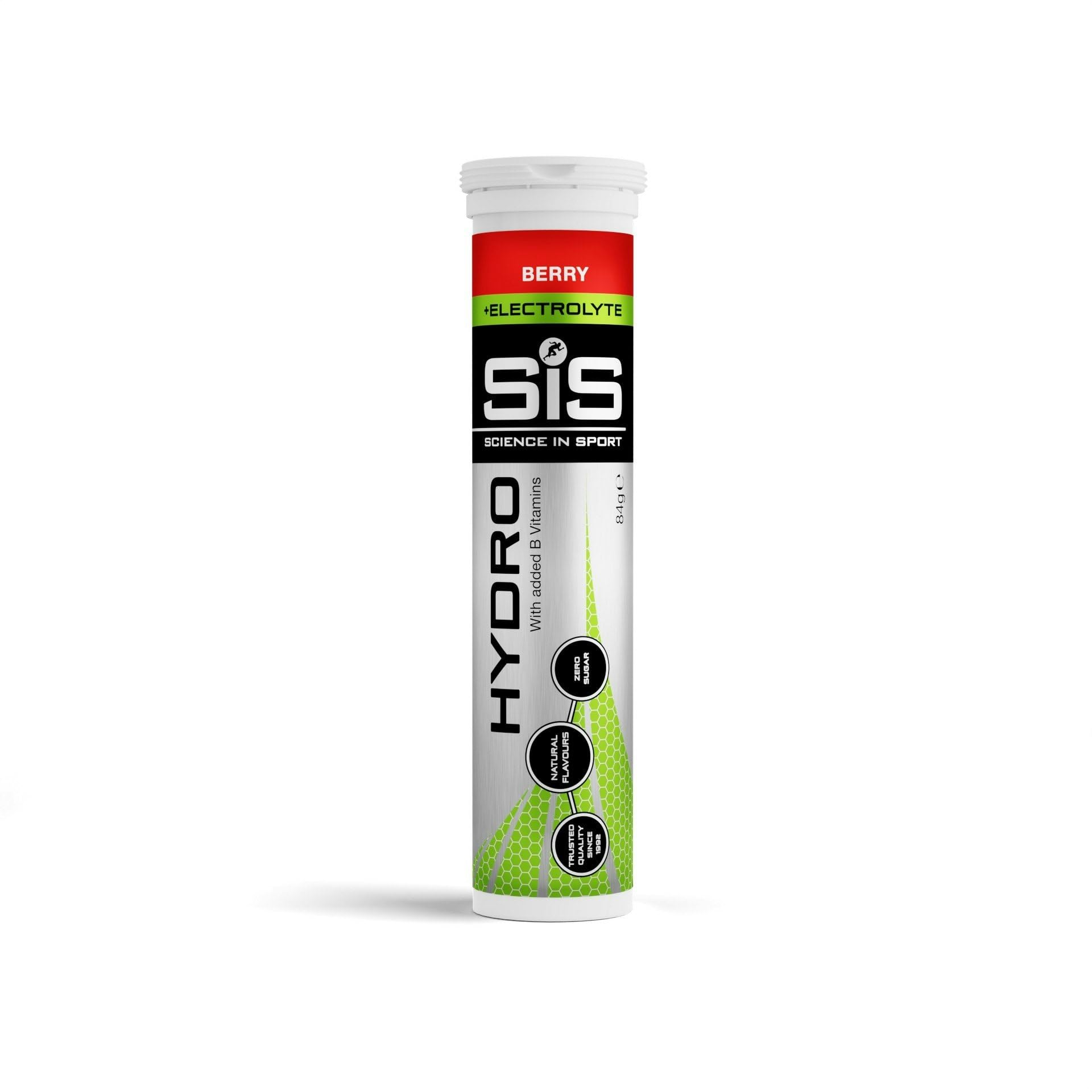 Science in Sport SIS electrolyte tablets dissolving in water for quick hydration