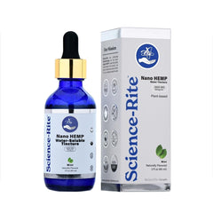 Science-Rite Nano Water-Soluble Hemp drops pour enables easy, on-the-go dosing.