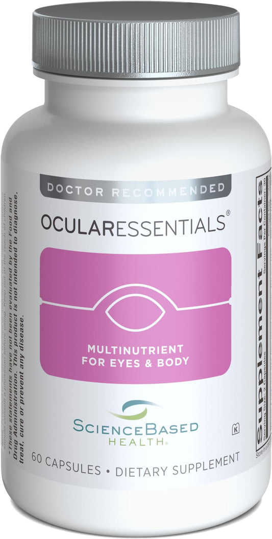 ScienceBased Health OcularEssentials bottle front showing daily eye support nutrients
