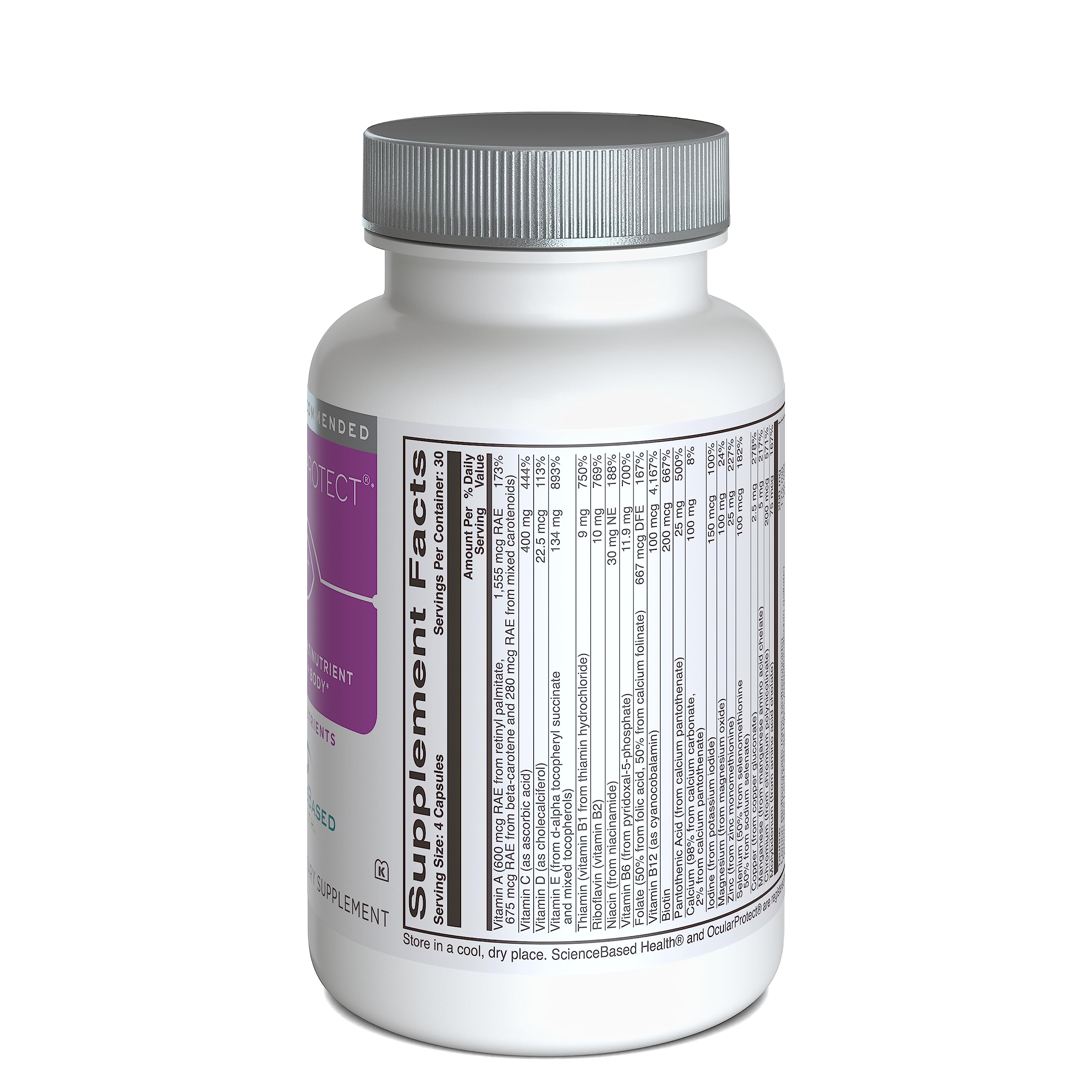 ScienceBased Health OcularProtect capsules closeup for quick daily use
