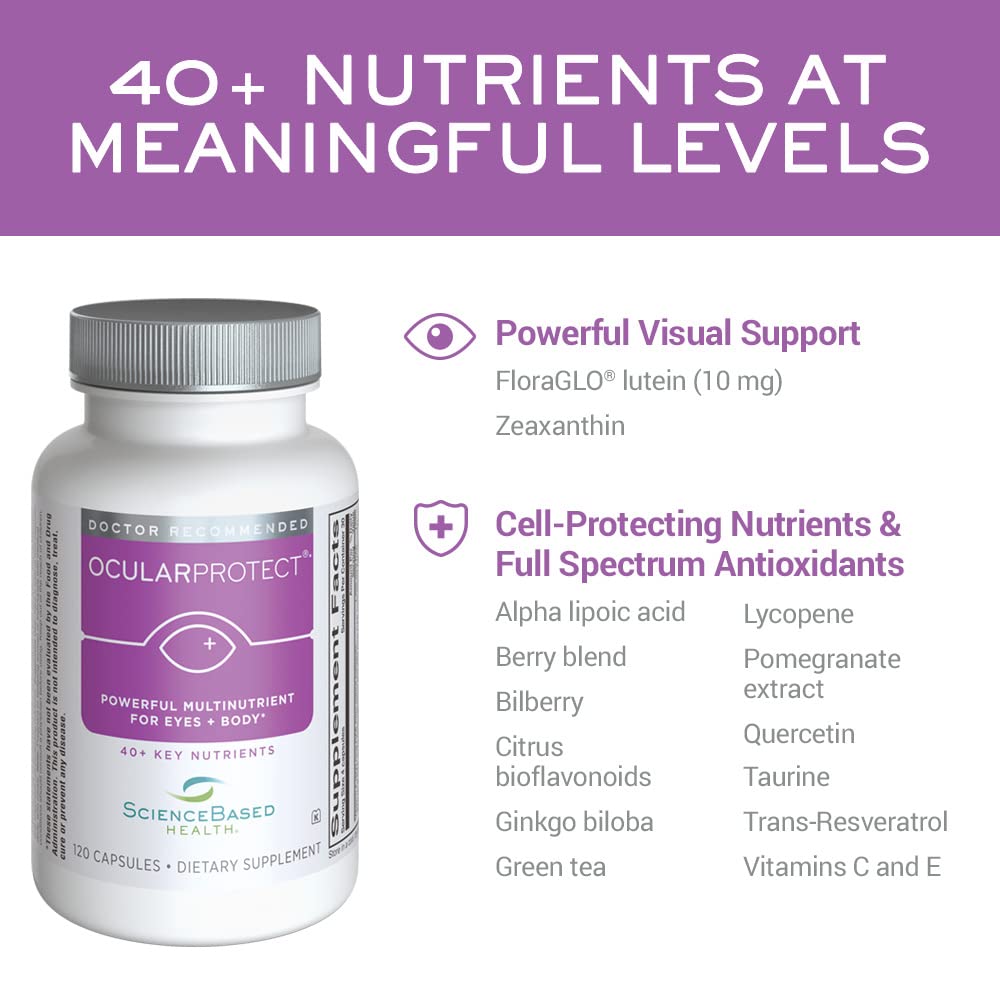ScienceBased Health OcularProtect lutein and zeaxanthin ingredient detail