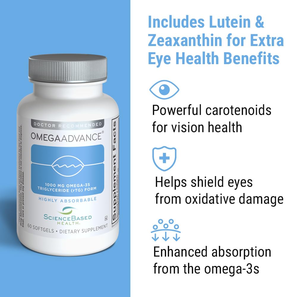OmegaAdvance with lutein and zeaxanthin supports eye wellness.