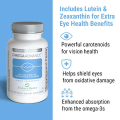 OmegaAdvance with lutein and zeaxanthin supports eye wellness.