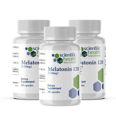Scientific Health Solutions melatonin 120mg capsule supports a calming bedtime routine.