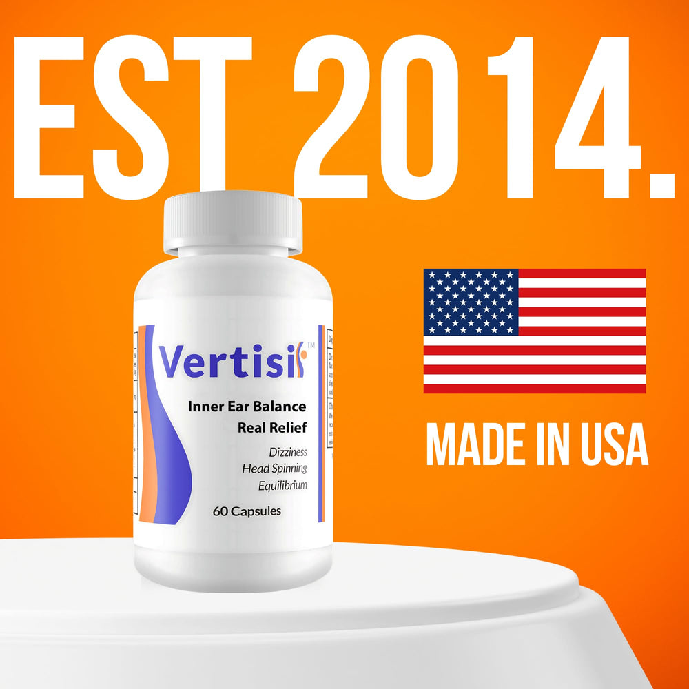 Close-up of Vertisil capsules, easy-to-swallow soft gels.