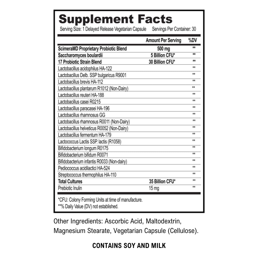 Scimera Asprega capsules close-up highlighting delayed-release design