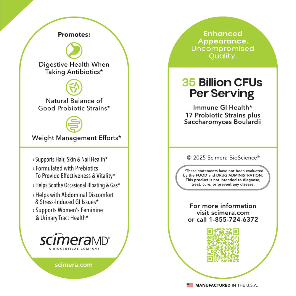 Scimera Asprega morning routine with capsules in hand