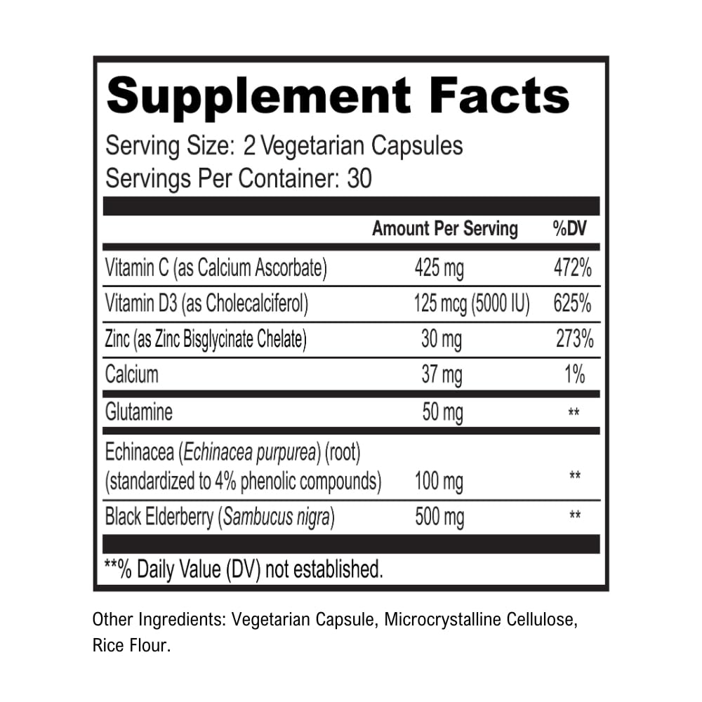 ScimeraMD ZincMD elderberry bottle signaling antioxidant-friendly immune support