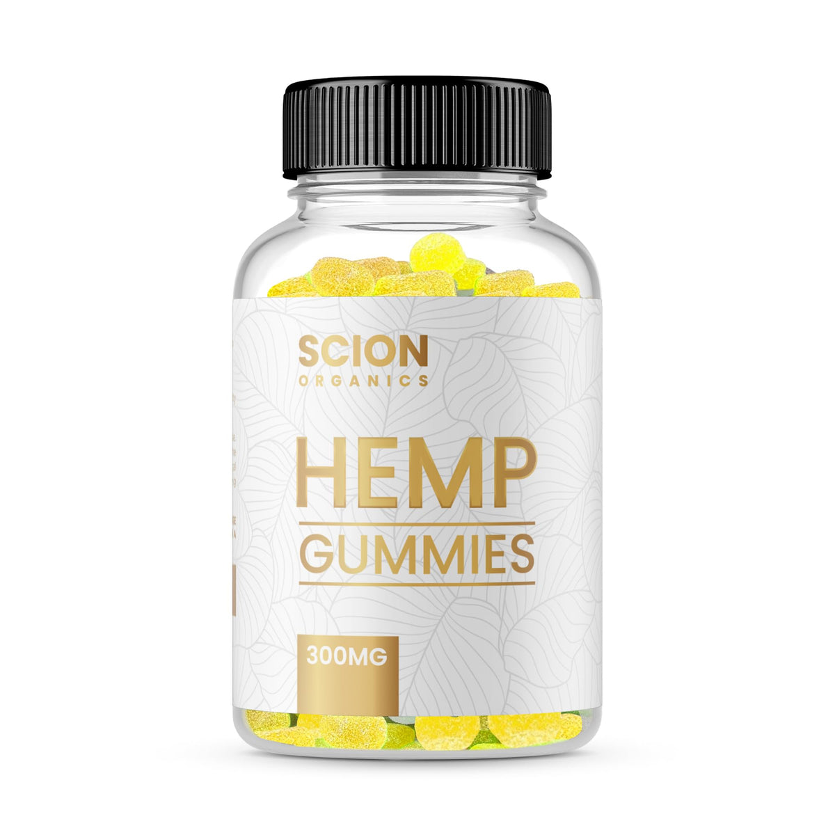 Scion Organics hemp gummies raspberry front-pack for daily wellness.