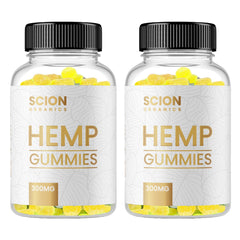 Scion Organics Hemp Gummies bottle front for daily wellness