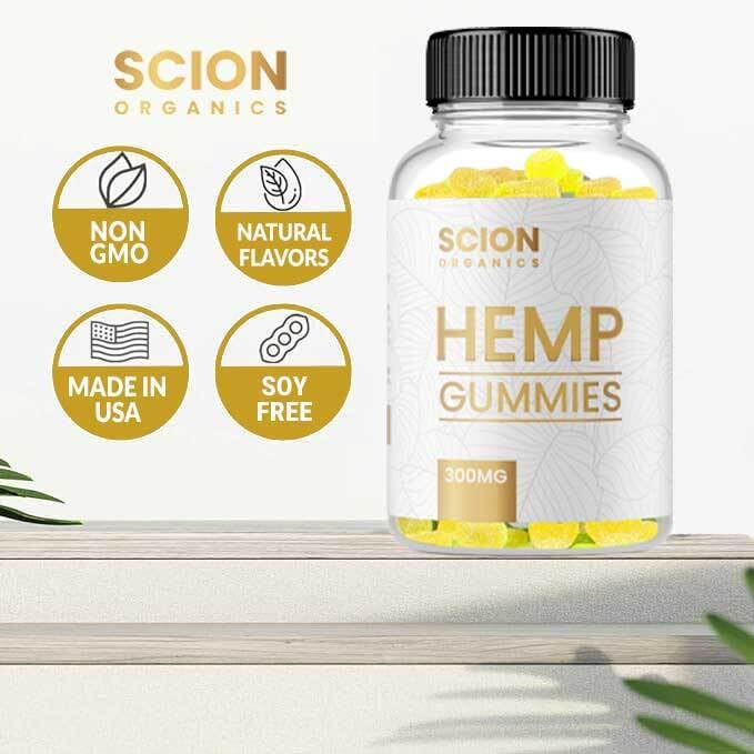 Scion Organics Hemp Gummies in travel case ready for activity days