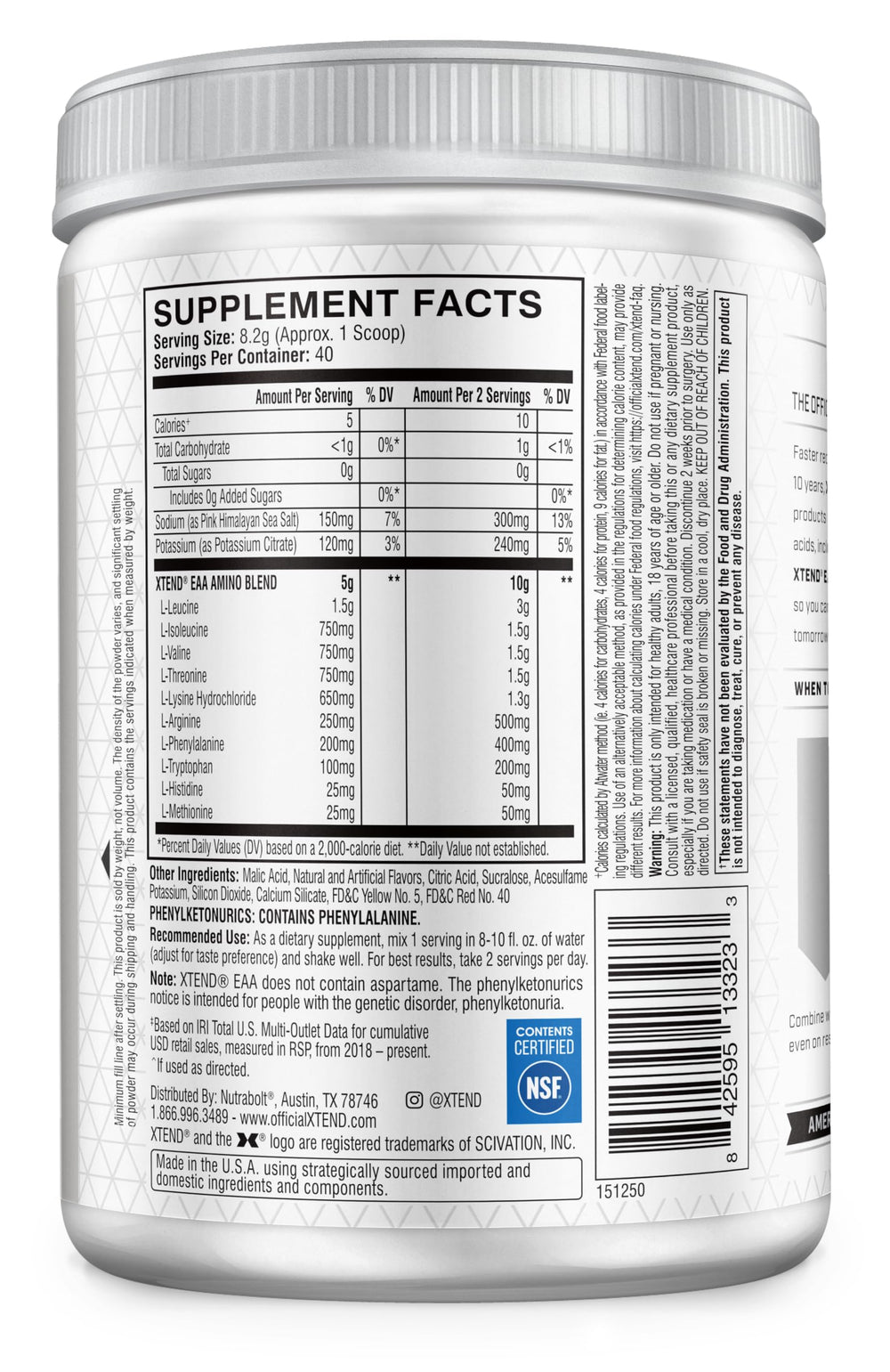 Scivation Xtend EAA Mango glass pour captures refreshing hydration during training.