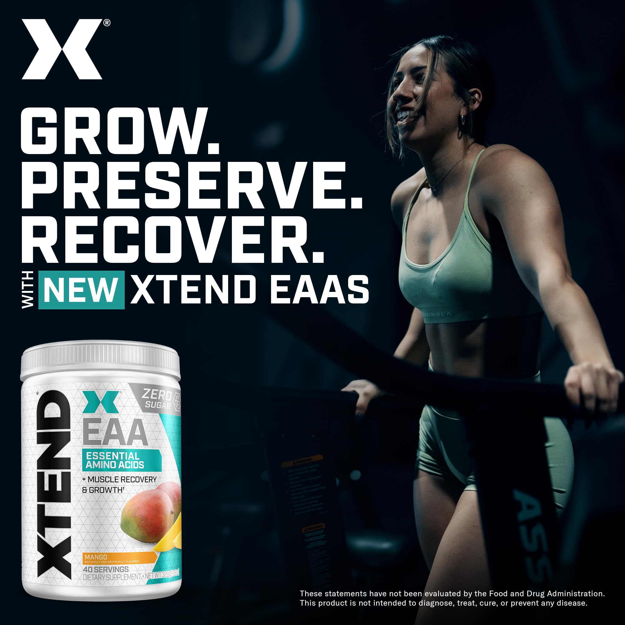 Scivation Xtend EAA Mango powder dispense demonstrates easy mixability.