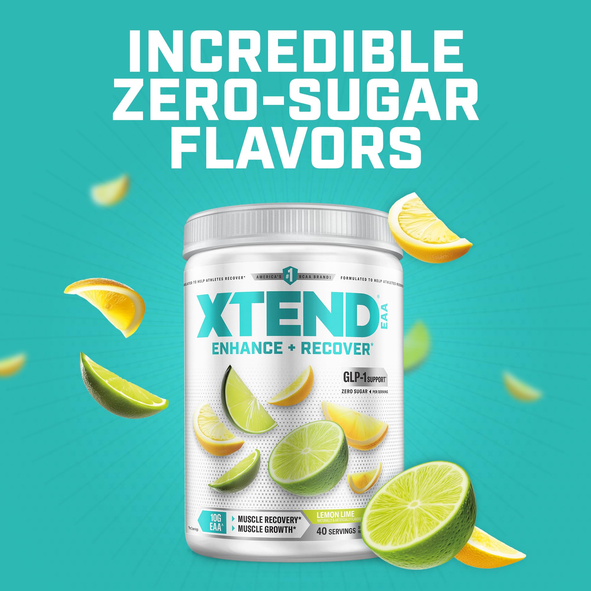 Scivation Xtend label close-up showing electrolytes for daily hydration.