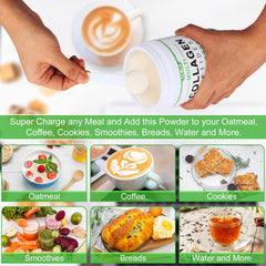 SCOLA non-GMO collagen formula in sealed jar for freshness