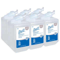 Scott Professional foam hand sanitizer foaming pump demonstrates gentle, moisturizing cleansing.
