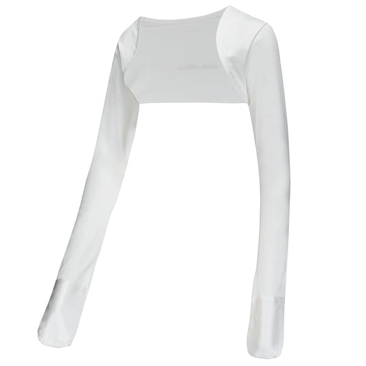 ScratchSleeves cardigan-style fit on arm illustrates easy wear without wrist bands