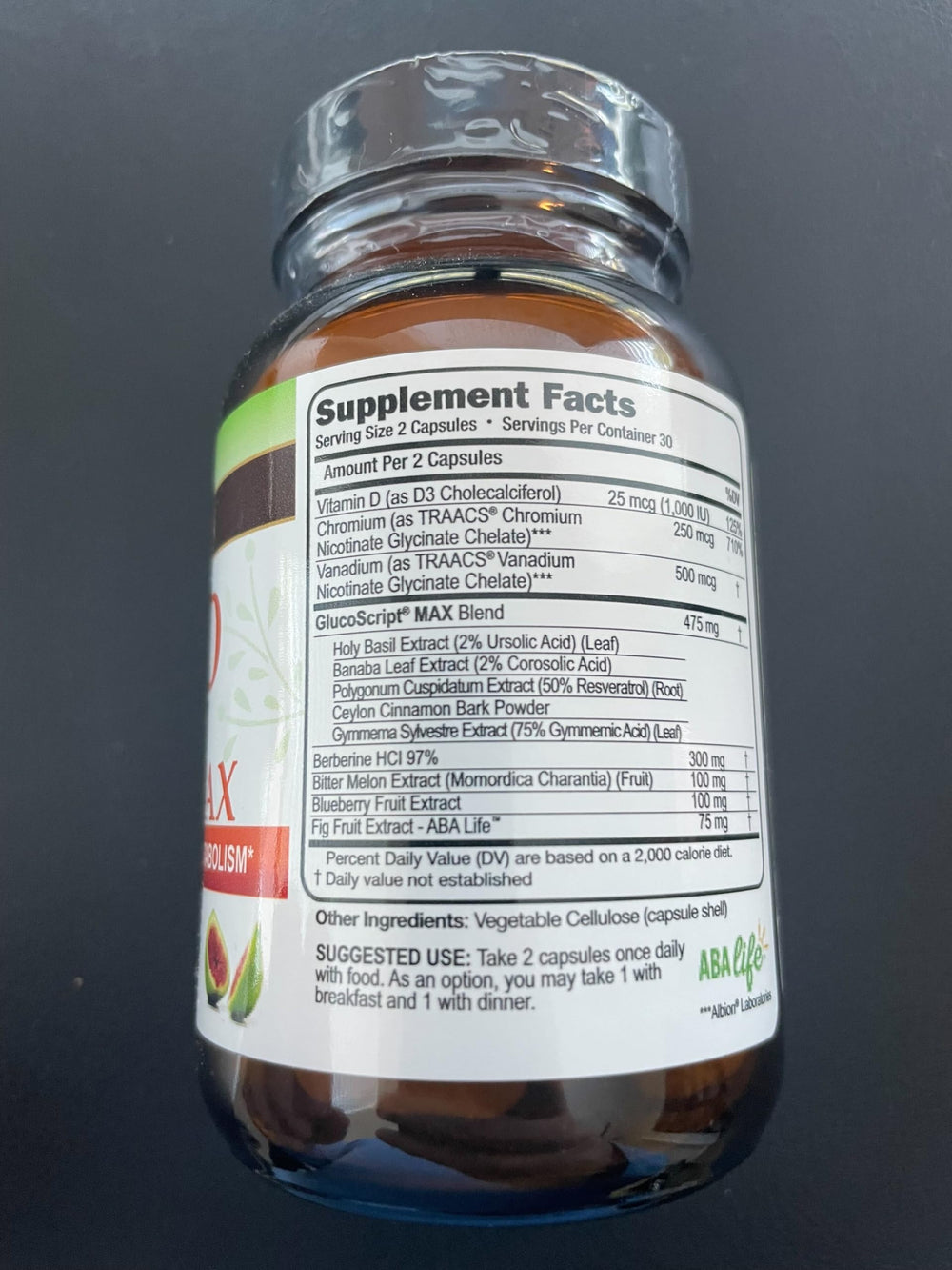 Gluco Script berberine ingredient highlight for metabolic balance.