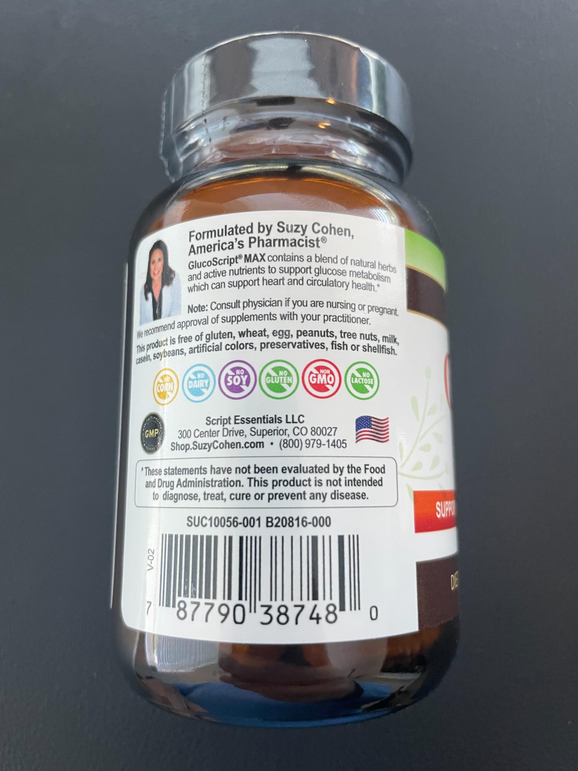 Gluco Script fig fruit view signaling natural fruit blend.