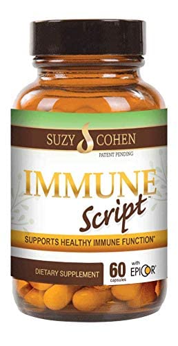 Script Essentials Immune Script bottle front view indicating seasonal immune support for daily wellness