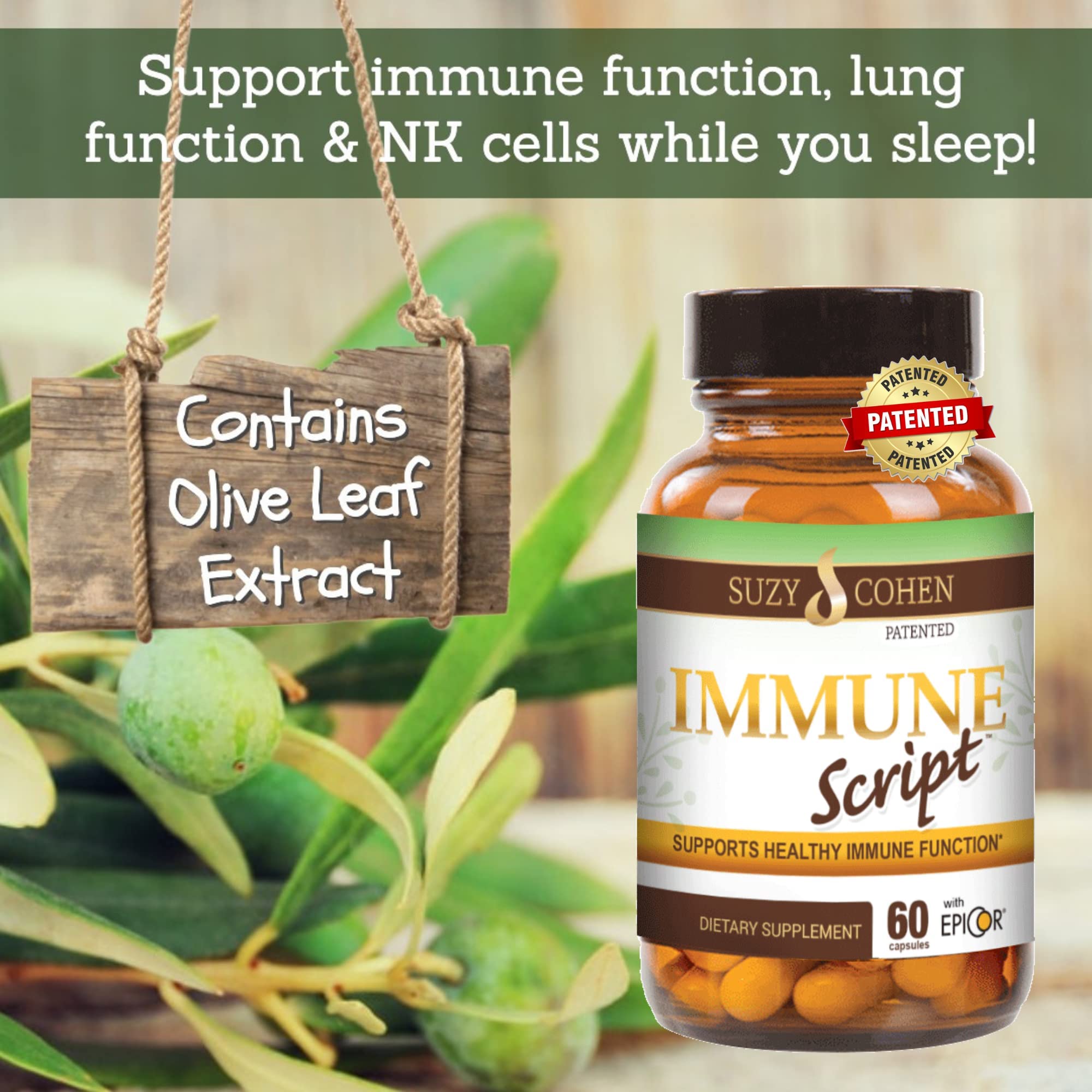 Script Essentials Immune Script Resveratrol visual emphasizing plant-based components for seasonal wellness
