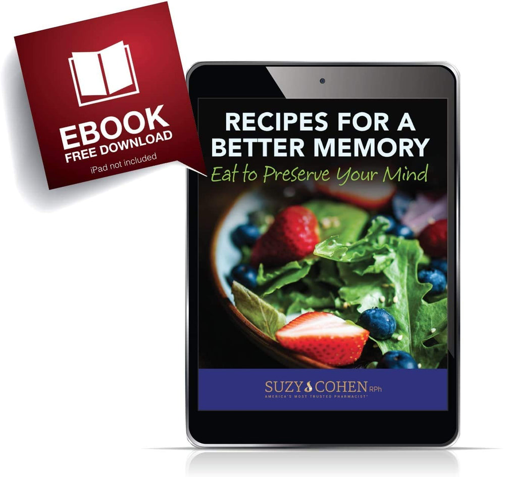 Memory Script jar with scoop conveys convenient daily brain support.