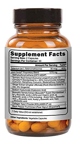 Script Essentials Joint Script capsules close-up highlights easy-to-swallow vegan capsules