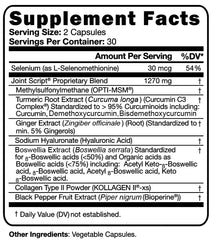 Script Essentials Joint Script hyaluronic acid focus suggests lubrication support for joints