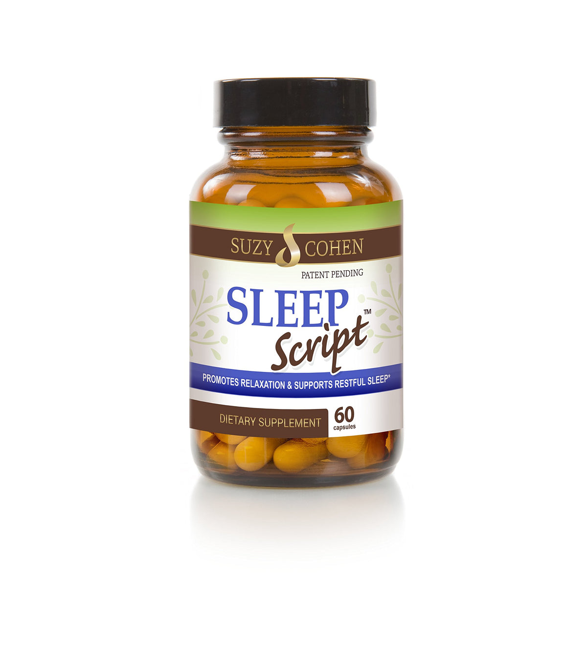 Script Essentials Sleep Script bottle promotes a restful night routine.