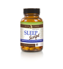 Script Essentials Sleep Script bottle promotes a restful night routine.