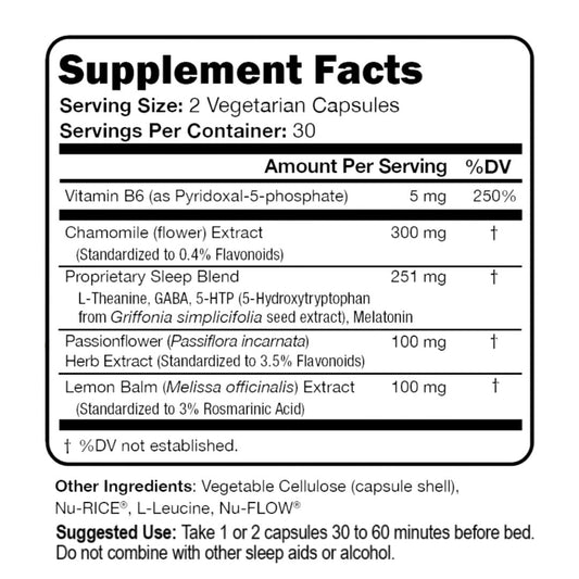 Sleep Script capsules provide non-habit forming nightly support.