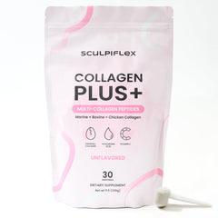 SCULPIFLEX hydrolyzed collagen powder scoop for daily skin support