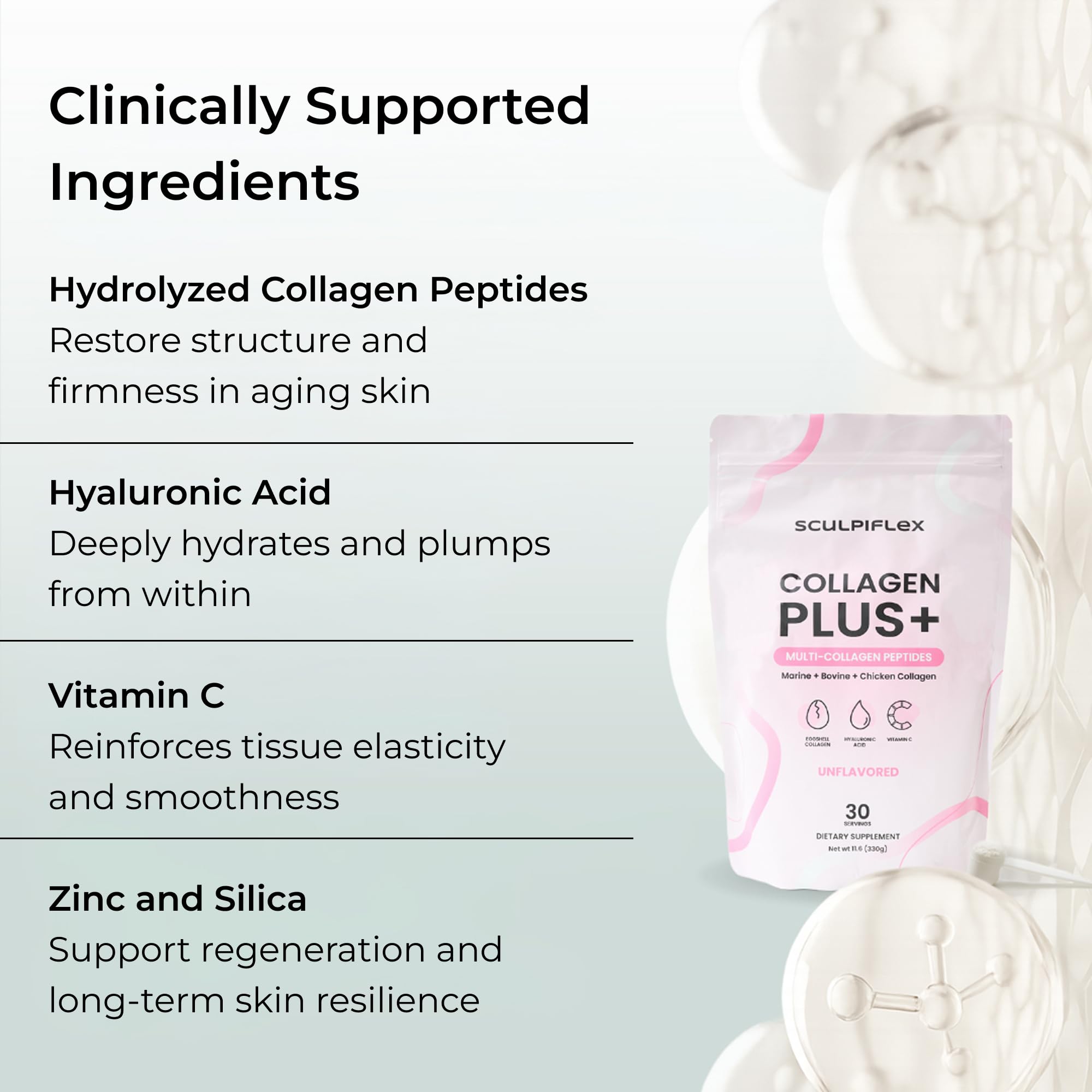 SCULPIFLEX vitamins minerals support skin structure and elasticity