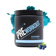Sculpt Nation V Shred PreWorkout blue raspberry bottle energizes workouts